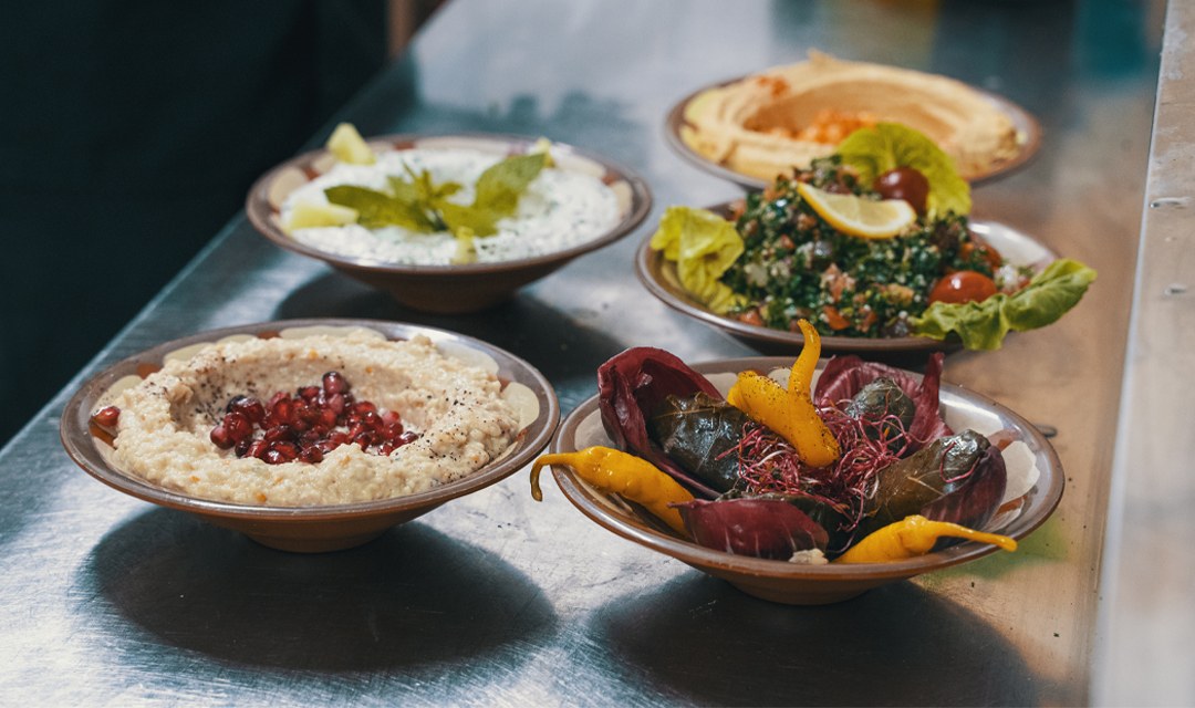 Caviar d'aubergine et houmous