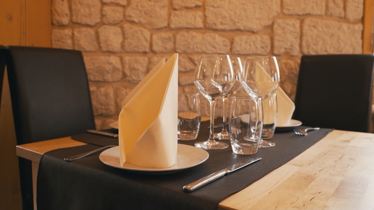Détail d'une table dressée